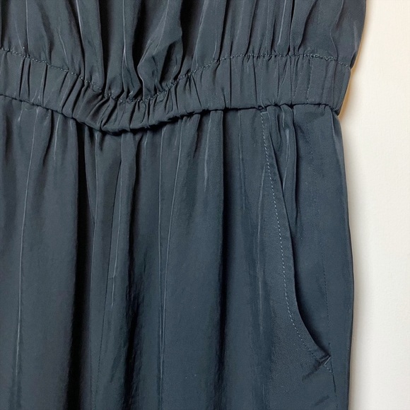 Everlane Party of One Jumpsuit XS black solid minimalist sleeveless cropped slip - Picture 4 of 13